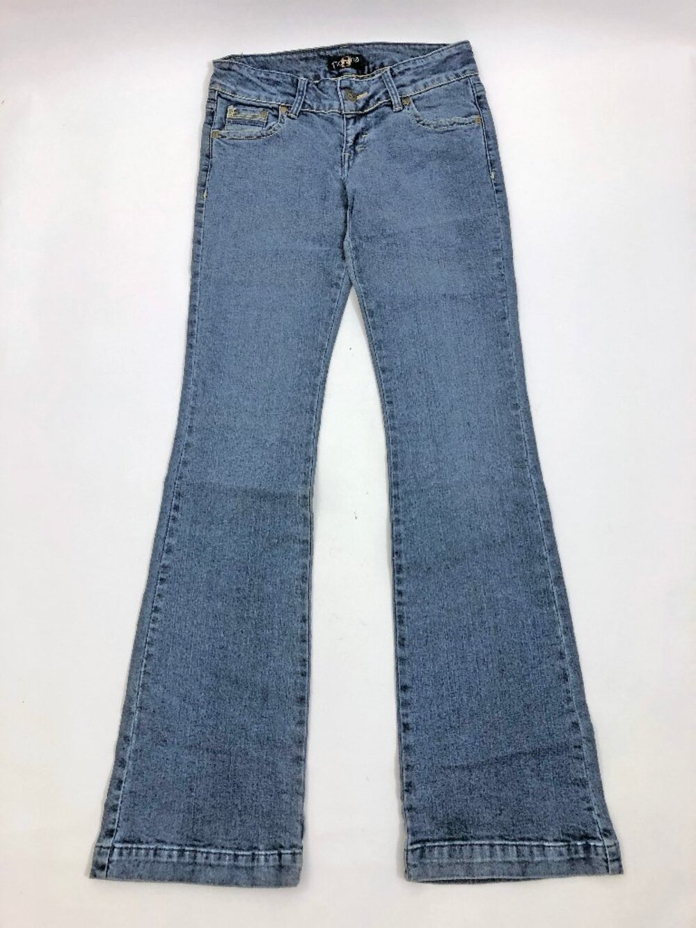 Fiorana Women's Size TALLA 27 Embroidered Flared 5 Pocket Jeans NWT